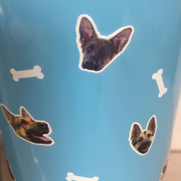 Kedrian Stainless Steel German Shepard Tumbler 30 Oz Vacuum Insulated Blue - Picture 5 of 6